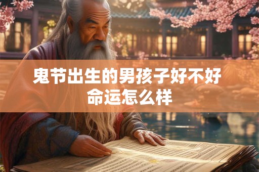 鬼节出生的男孩子好不好 命运怎么样