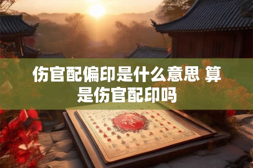伤官配偏印是什么意思 算是伤官配印吗