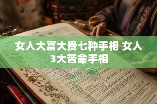 女人大富大贵七种手相 女人3大苦命手相