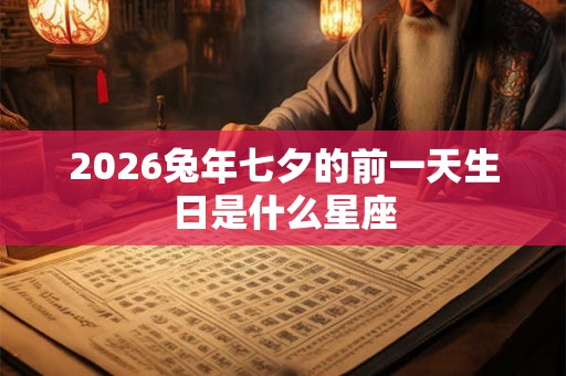2026兔年七夕的前一天生日是什么星座