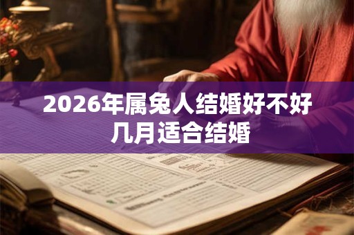 2026年属兔人结婚好不好 几月适合结婚