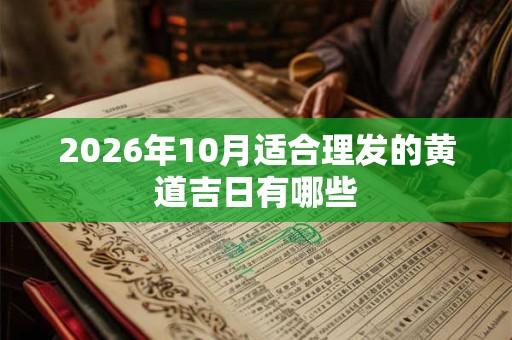 2026年10月适合理发的黄道吉日有哪些 2026年10月适合理发的黄道吉日有哪些