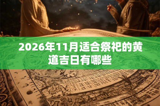 2026年11月适合祭祀的黄道吉日有哪些 2026年11月适合祭祀的黄道吉日有哪些