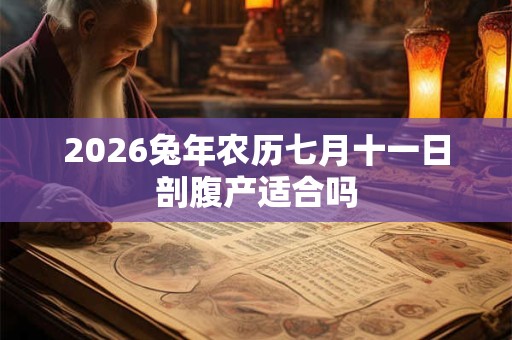 2026兔年农历七月十一日剖腹产适合吗