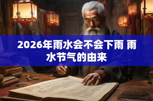 2026年雨水会不会下雨 雨水节气的由来