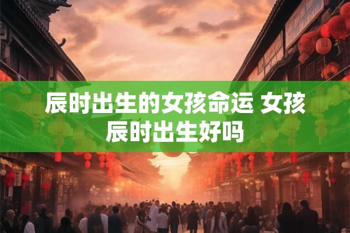 辰时出生的女孩命运 女孩辰时出生好吗 辰时出生的女孩命运 女孩辰时出生好吗