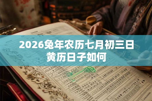 2026兔年农历七月初三日黄历日子如何 2026兔年农历七月初三日黄历日子如何