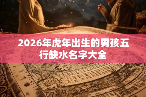 2026年虎年出生的男孩五行缺水名字大全 2026年虎年出生的男孩五行缺水名字大全
