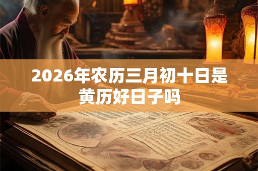 2026年农历三月初十日是黄历好日子吗