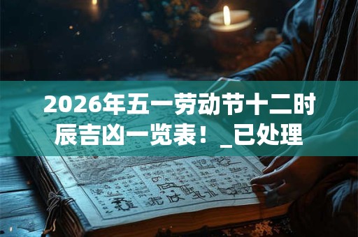 2026年五一劳动节十二时辰吉凶一览表!_已处理 2026年五一劳动节十二时辰吉凶一览表!_已处理