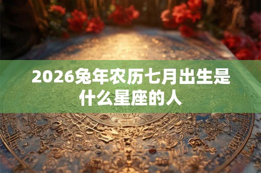 2026兔年农历七月出生是什么星座的人 2026兔年农历七月出生是什么星座的人