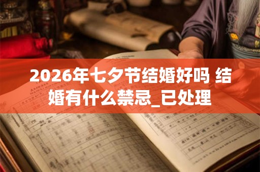 2026年七夕节结婚好吗 结婚有什么禁忌_已处理 2026年七夕节结婚好吗 结婚有什么禁忌_已处理