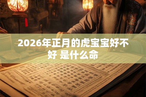 2026年正月的虎宝宝好不好 是什么命 2026年正月的虎宝宝好不好 是什么命
