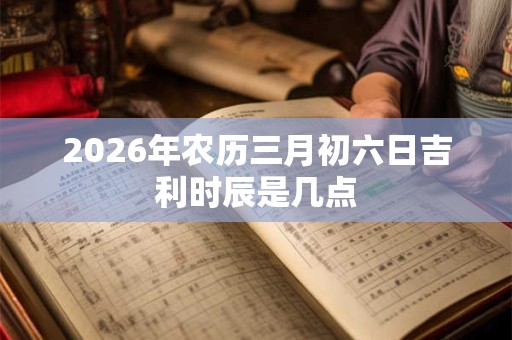 2026年农历三月初六日吉利时辰是几点 2026年农历三月初六日吉利时辰是几点