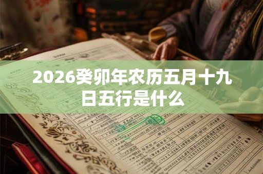 2026癸卯年农历五月十九日五行是什么 2026癸卯年农历五月十九日五行是什么