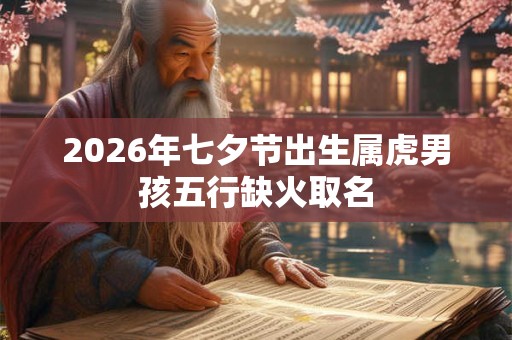 2026年七夕节出生属虎男孩五行缺火取名 2026年七夕节出生属虎男孩五行缺火取名