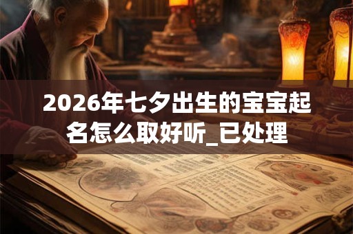 2026年七夕出生的宝宝起名怎么取好听_已处理 2026年七夕出生的宝宝起名怎么取好听_已处理
