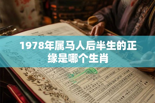 1978年属马人后半生的正缘是哪个生肖 1978年属马人后半生的正缘是哪个生肖