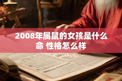 2008年属鼠的女孩是什么命 性格怎么样 2008年属鼠的女孩是什么命 性格怎么样