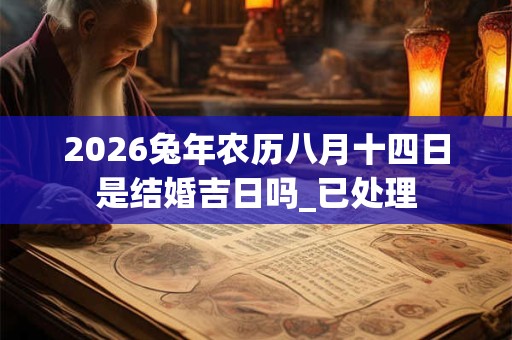2026兔年农历八月十四日是结婚吉日吗_已处理 2026兔年农历八月十四日是结婚吉日吗_已处理
