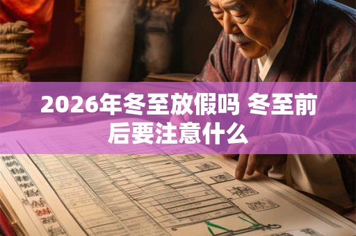 2026年冬至放假吗 冬至前后要注意什么