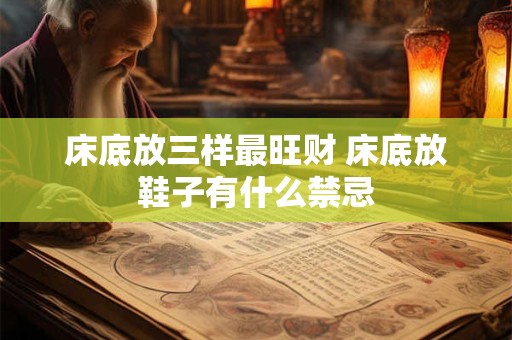 床底放三样最旺财 床底放鞋子有什么禁忌 床底放三样最旺财 床底放鞋子有什么禁忌