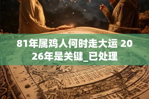 81年属鸡人何时走大运 2026年是关键 81年属鸡人何时走大运 2026年是关键