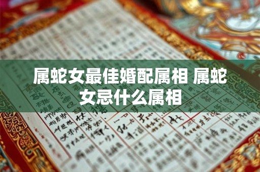 属蛇女最佳婚配属相 属蛇女忌什么属相