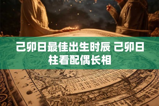 己卯日最佳出生时辰 己卯日柱看配偶长相