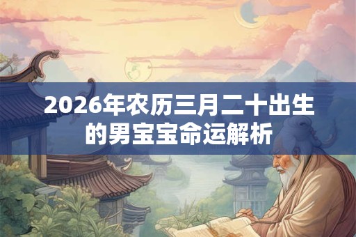 2026年农历三月二十出生的男宝宝命运解析 2026年农历三月二十出生的男宝宝命运解析