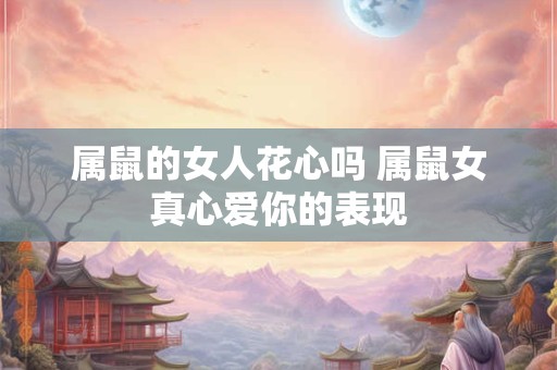 属鼠的女人花心吗 属鼠女真心爱你的表现 属鼠的女人花心吗 属鼠女真心爱你的表现