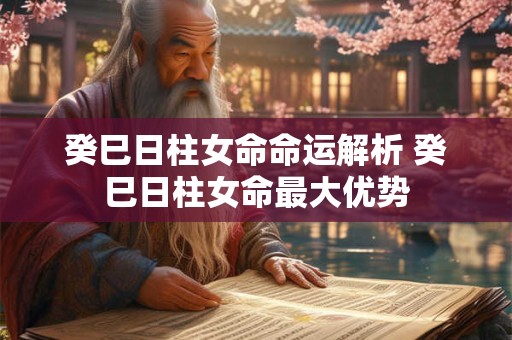 癸巳日柱女命命运解析 癸巳日柱女命最大优势 癸巳日柱女命命运解析 癸巳日柱女命最大优势
