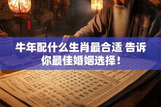 牛年配什么生肖最合适 告诉你最佳婚姻选择! 牛年配什么生肖最合适 告诉你最佳婚姻选择!