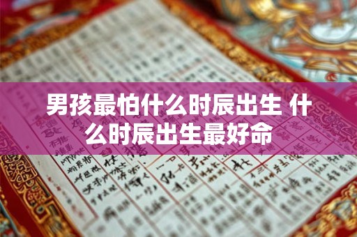 男孩最怕什么时辰出生 什么时辰出生最好命 男孩最怕什么时辰出生 什么时辰出生最好命
