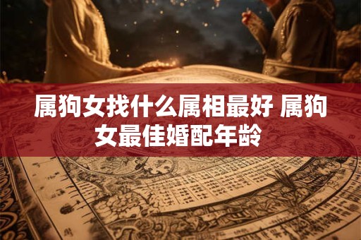 属狗女找什么属相最好 属狗女最佳婚配年龄 属狗女找什么属相最好 属狗女最佳婚配年龄