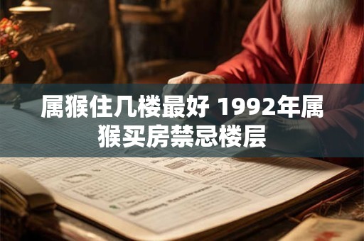 属猴住几楼最好 1992年属猴买房禁忌楼层 属猴住几楼最好 1992年属猴买房禁忌楼层