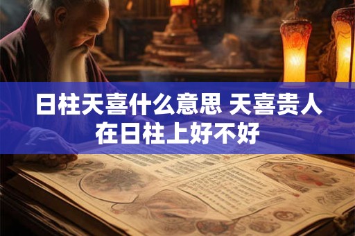 日柱天喜什么意思 天喜贵人在日柱上好不好 日柱天喜什么意思 天喜贵人在日柱上好不好