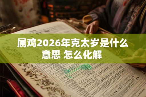 属鸡2026年克太岁是什么意思 怎么化解 属鸡2026年克太岁是什么意思 怎么化解