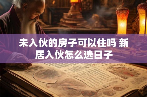 未入伙的房子可以住吗 新居入伙怎么选日子 未入伙的房子可以住吗 新居入伙怎么选日子