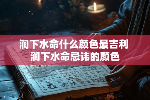 涧下水命什么颜色最吉利 涧下水命忌讳的颜色 涧下水命什么颜色最吉利 涧下水命忌讳的颜色
