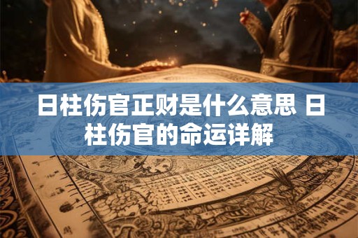 日柱伤官正财是什么意思 日柱伤官的命运详解 日柱伤官正财是什么意思 日柱伤官的命运详解