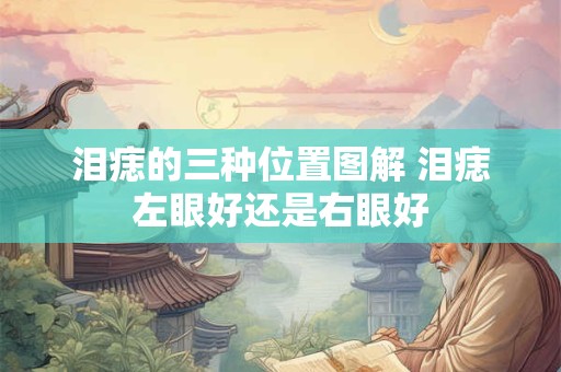 泪痣的三种位置图解 泪痣左眼好还是右眼好 泪痣的三种位置图解 泪痣左眼好还是右眼好