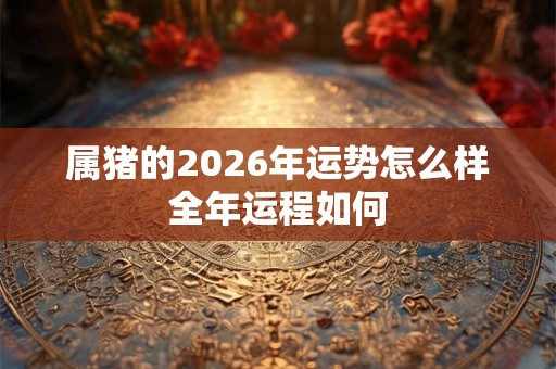 属猪的2026年运势怎么样 全年运程如何 属猪的2026年运势怎么样 全年运程如何
