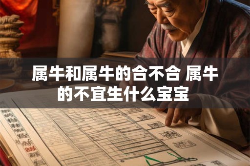 属牛和属牛的合不合 属牛的不宜生什么宝宝 属牛和属牛的合不合 属牛的不宜生什么宝宝