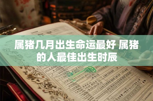 属猪几月出生命运最好 属猪的人最佳出生时辰 属猪几月出生命运最好 属猪的人最佳出生时辰