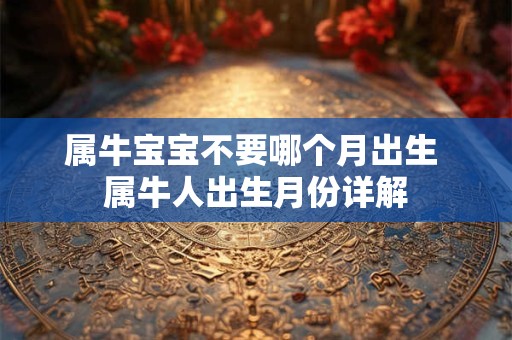 属牛宝宝不要哪个月出生 属牛人出生月份详解
