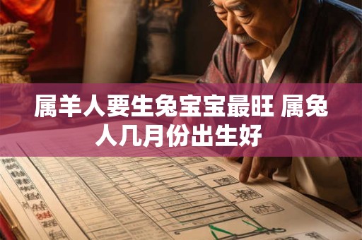 属羊人要生兔宝宝最旺 属兔人几月份出生好 属羊人要生兔宝宝最旺 属兔人几月份出生好