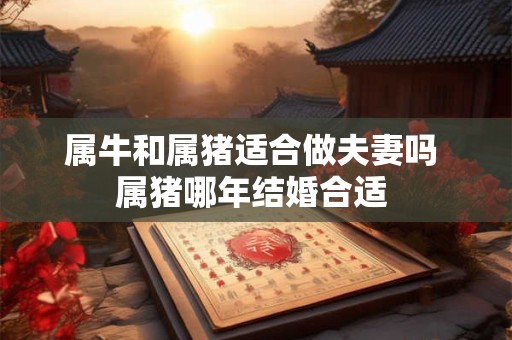 属牛和属猪适合做夫妻吗 属猪哪年结婚合适 属牛和属猪适合做夫妻吗 属猪哪年结婚合适