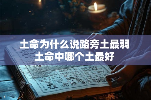 土命为什么说路旁土最弱 土命中哪个土最好 土命为什么说路旁土最弱 土命中哪个土最好