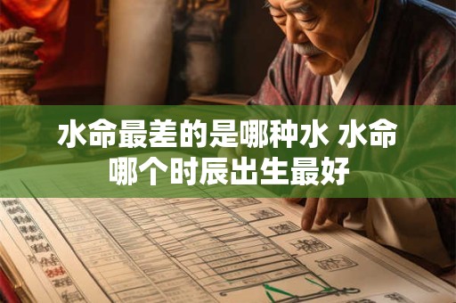 水命最差的是哪种水 水命哪个时辰出生最好 水命最差的是哪种水 水命哪个时辰出生最好